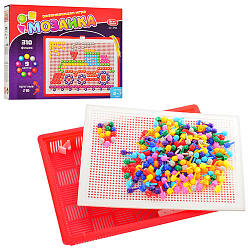 Мозаїка PLAY SMART 2705 Розвивальна, ігрове поле, фішки, 9 кольорів, деталей — 310