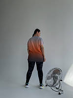 Яркая женская футболка больших размеров Оранжевый, XL
