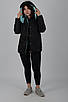 Жіноча  куртка чорна єврозима Aziks м-214, фото 3