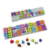 Детская мозаика 5993-4 Обучающая, игровое поле, буквы и цифры, латиница, деталей - 420