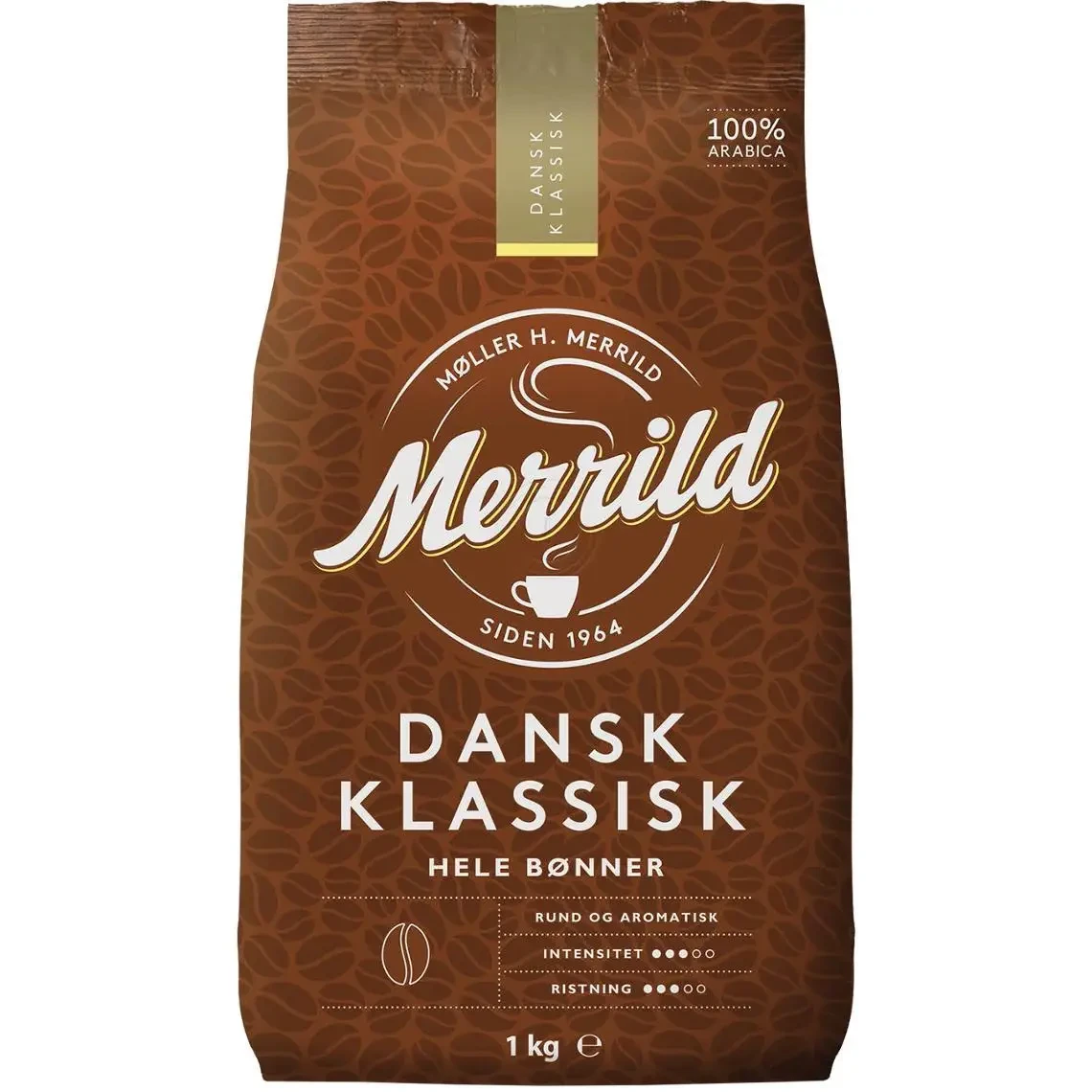 Зерновой кофе Lavazza Merrild Dansk Klassisk 1 кг - фото 1 - id-p330314239