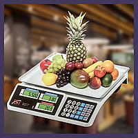 Весы торговые для магазина цифровые настольные Smart DT-809 нагрузка до 50 кг для взвешивания овощей, фруктов