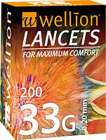 Ланцети Wellion 33G,200 од.