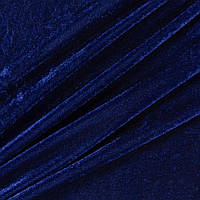 Ткань велюр стрейч синий