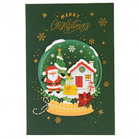 Набор новогодних открыток "Merry Christmas" 6 шт 17х12 см Elisey (9008-003)
