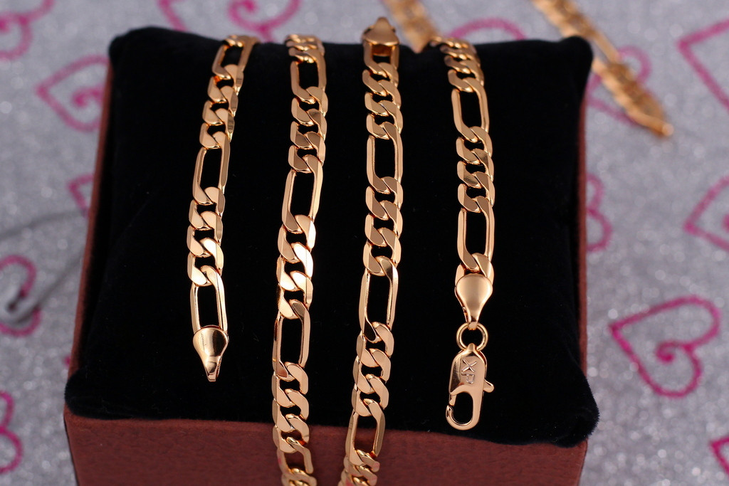 Ланцюг Xuping Jewelry фігаро 55 см 6 мм золотистий