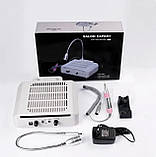 YDJ-620 - Фрезер+ Витяжка+ Підсвічування LED для манікюру та педикюру 3 в 1 на 45 000 об.хв. 140 Вт., фото 6