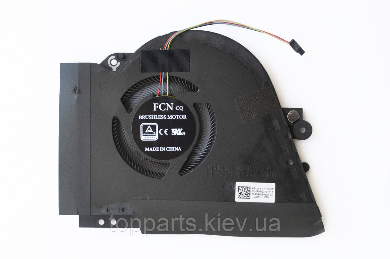 Вентилятор для ноутбука Asus ROG Zephyrus S GX701 (13NR03Q0T01111), DC (12V, 1A), 4pin (для відеокартки)