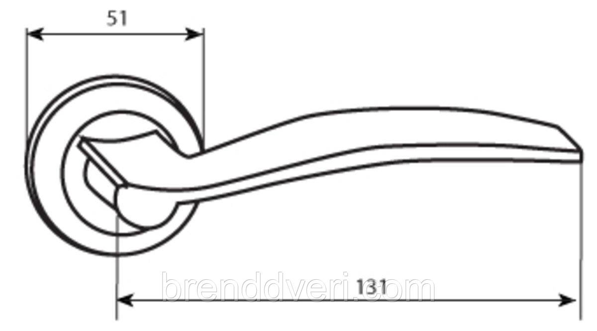 RDA Ручка Ice мат бронза R ф/з, фото 1