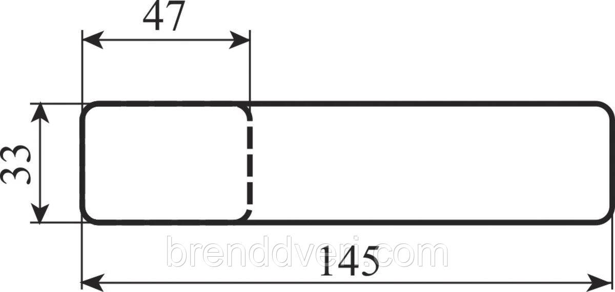 Ручка M&T Minimal Cr 000023 підлога хром, фото 1