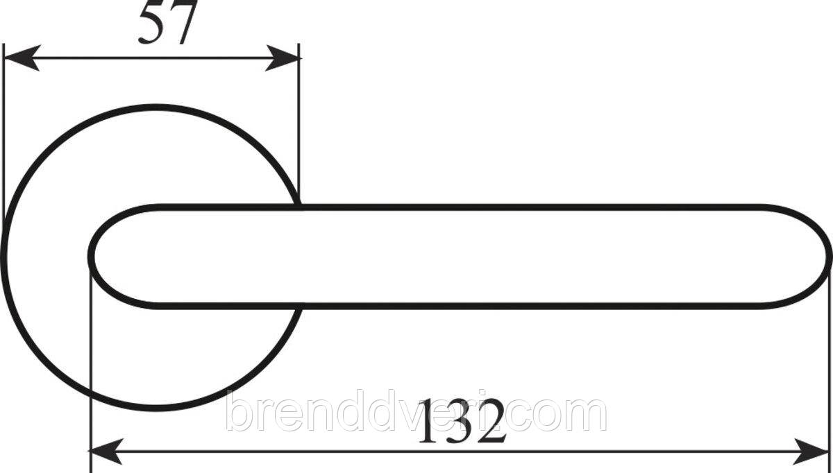 Ручка Fimet 106-269 F01 Michelle пів латунь R ф/з, фото 1