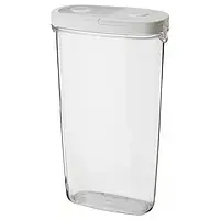 Контейнер IKEA 365+ для сухих продуктів прозорий зберігання для сипучих продуктів ящик пластиковий з кришкою