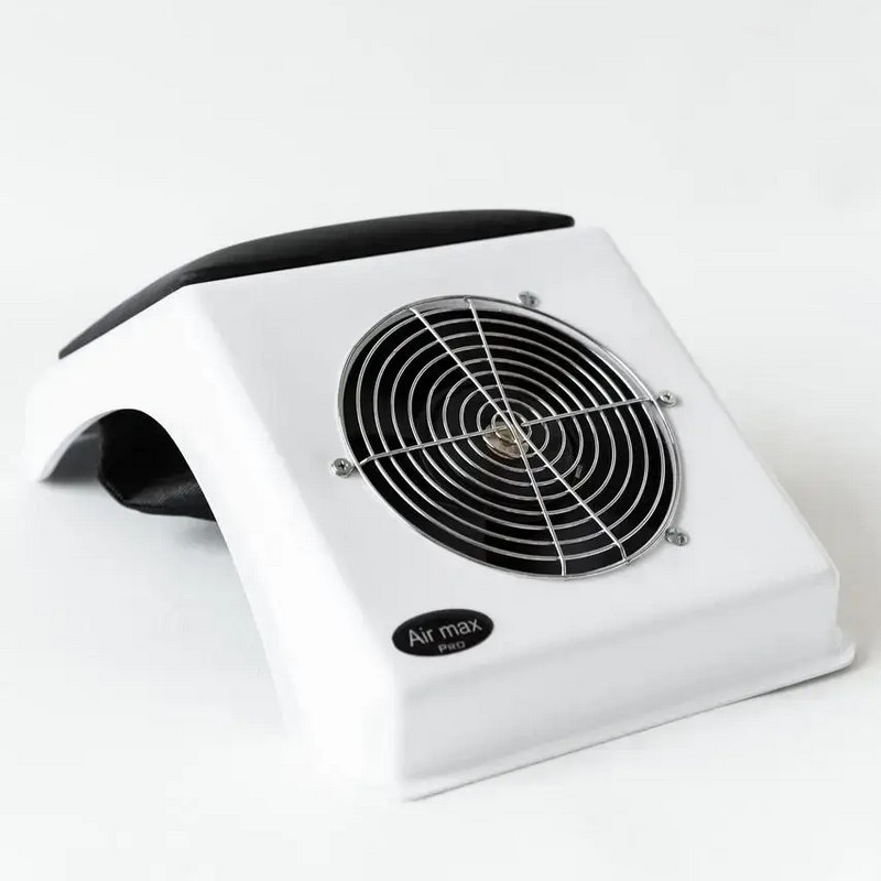 Витяжка для манікюру настільна Air Max N3 M150 60 Вт, Білий корпус, Чорна подушка, фото 1