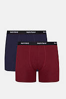 Чоловічі труси шорти MU232-01 (2 шт.) blue/burgundy
