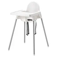 Стульчик IKEA Antipol для кормления детский стульчик детская мебель стулья для самых маленьких белый 56х62х90