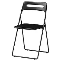 Стілець Ikea Nisse розкладний стілець для пікніка стілець для природи стілець на металевому каркасі чорний 45х47х76 см
