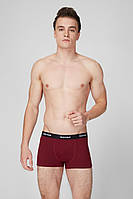 Чоловічі труси шорти MU212-01 (2 шт.) burgundy/gray melange