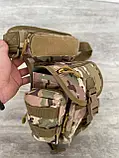 Тактична сумка на стегно військова сумка на ногу мультикам, фото 7