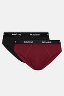 Чоловічі труси сліпи MU202-01 (2 шт.) black/burgundy