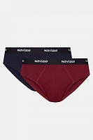 Чоловічі труси сліпи MU202-01 (2 шт.) black/burgundy