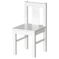 Стул Ikea Kritter для детей маленькие стульчики обеденный стул для ребенка стул для дошкольника белый 27х29х53