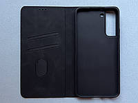 Чохол-книжка для Samsung Galaxy S22 Plus чорний, високоякісна штучна шкіра, слоти для кредитних карток