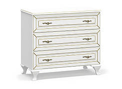 Комод 3Ш Мілан, Меблі Сервіс, Білий матовий