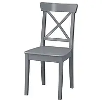 Стілець Ikea Ingolf для обіднього столу Стілець зі стійкими ніжками Стілець для письмового столу Стільці сірий Ікея