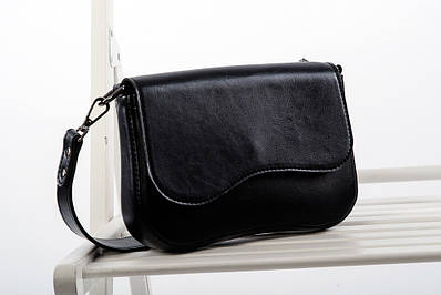 Сумка жіноча з екошкіри багет чорна 10810 (2000000113760)