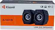 Модель стереоколонок 2.0 Kisonli A-101S Чорний Домашній кінотеатр, фото 5