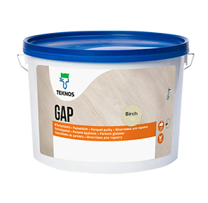 Шпаклівка GAP для паркету та дерев’яних підлог, колір - Береза, 1 л, Teknos, фото 1