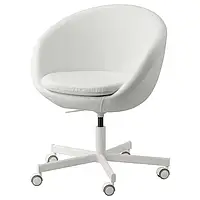 Стілець Ikea Skruvsta робочий стілець крісло що обертається крісло офісне на коліщатках м'які стільці зі спинкою білий