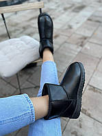 Ugg Black Leather No Name кроссовки и кеды высокое качество Размер 36