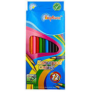 Олівці кольорові Барвінок, 12 кольорів