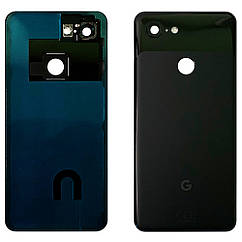 Задня кришка Google Pixel 3 (чорна Original New зі склом камери)