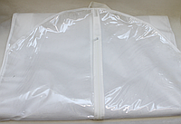 Чехол качественный для хранения свадебных платьев белого цвета BLAGOY-ART CH00001-0 спанбондовый на молнии