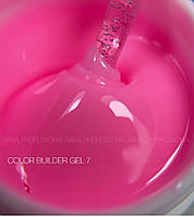 Гель для наращивания ногтей Builder color gel Saga professional объем 15 мл цвет малиновый