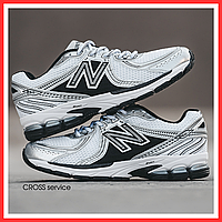 Кроссовки женские и мужские New Balance 860 v2 silver / Нью Баланс 860 серые сильвер