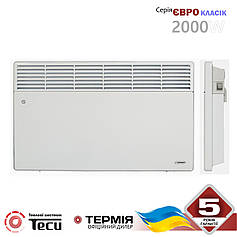 Електроконвектор настінний ЕВНА-2,0/220С2 (мбш) бризкозахищені, серія «ЄВРО» ряд «Класик»