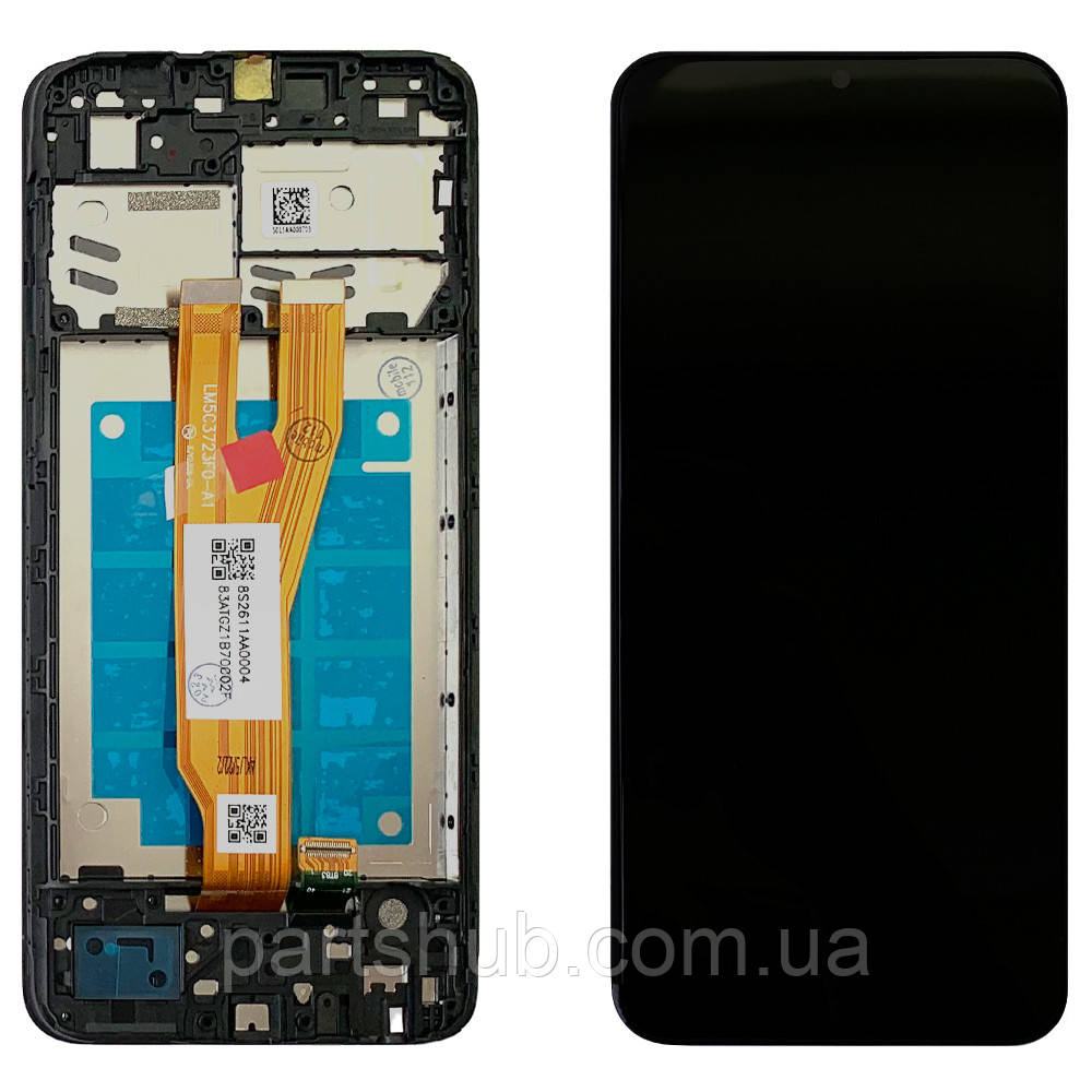 Дисплей Samsung Galaxy A03 Core A032F (трійний шлейф) з тачскріном з рамкою, фото 1