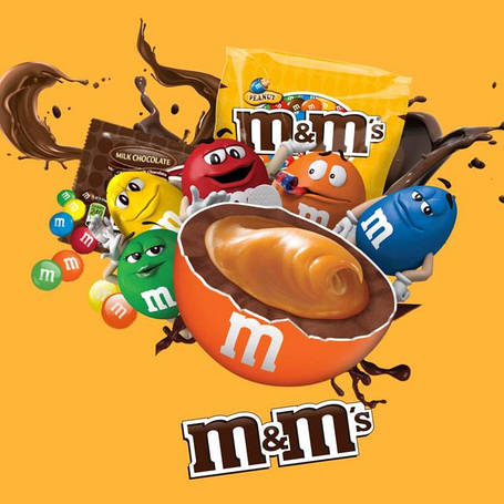 Шоколадне драже M&M's та солодощі в асортименті (європейські та американські смаки)