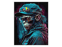 Набор для росписи по номерам (картина по номерам) Строгая обезьяна 40х50см GS904 ТМ STRATEG BP