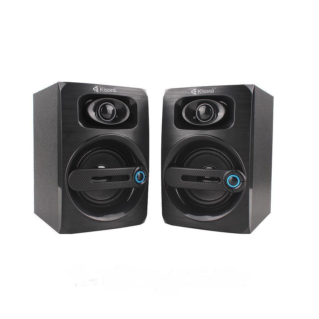 Колонки для комп'ютера та ноутбука акустика Kisonli T010 Чорний, фото 1
