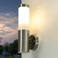 Фасадный светильник под сменную лампу цвет Нержавеющая сталь 1*E27 max 60W Ват Horoz Electric 075-004-0002-010