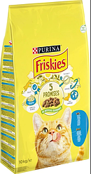 Сухий корм Friskies (для кішок з лососем та овочами) 10кг