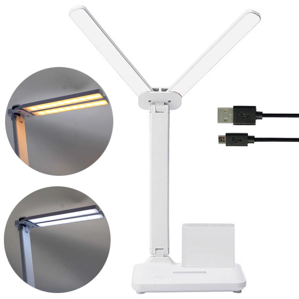 Сенсорна акумуляторна LED лампа з органайзером 1962, 3000mAh / Світлодіодний настільний світильник, фото 1
