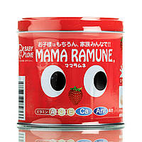 Детские витамины А, С, Е со вкусом клубники Mama Ramune