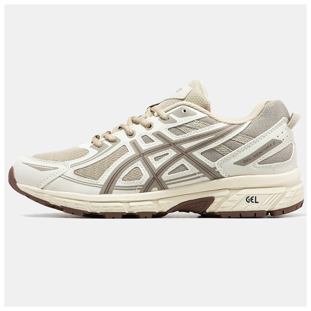 Чоловічі кросівки Asics Gel Venture 6 Beige, бежеві шкіряні кросівки асікс гель вентуре 6