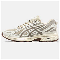 Мужские кроссовки Asics Gel Venture 6 Beige, бежевые кожаные кроссовки асикс гель вентуре 6