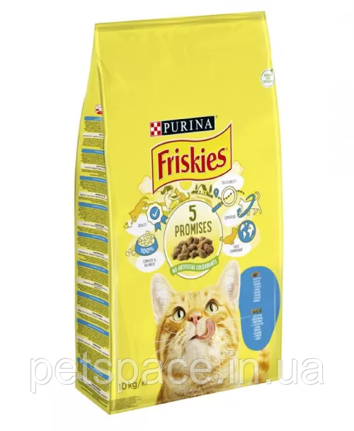 Сухий корм Friskies (для кішок з лососем та овочами) 300г